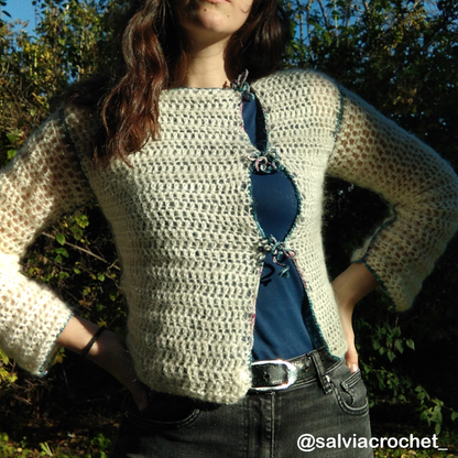 Snowmelt Cardigan // Crochet pattern