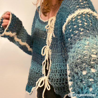 Snowmelt Cardigan // Crochet pattern