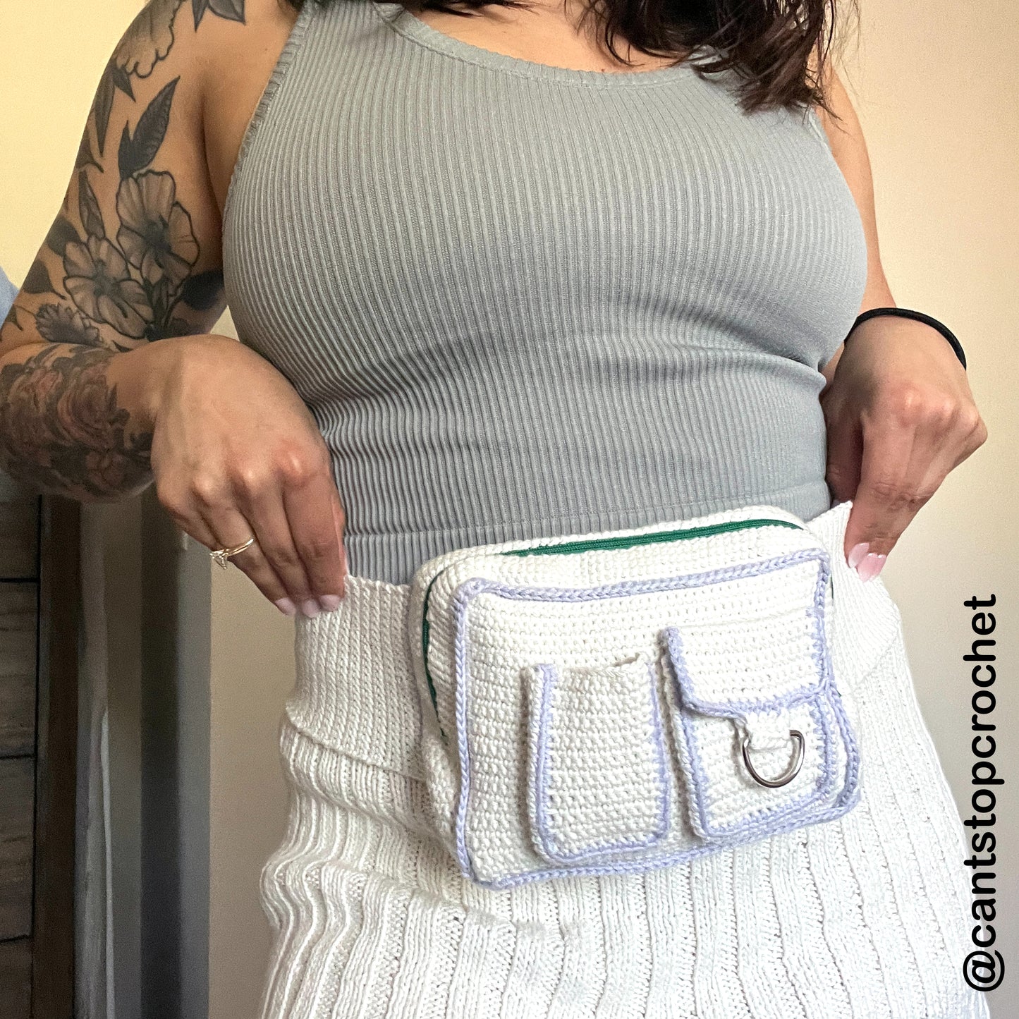 Loaded waistbelt-bag // crochet pattern