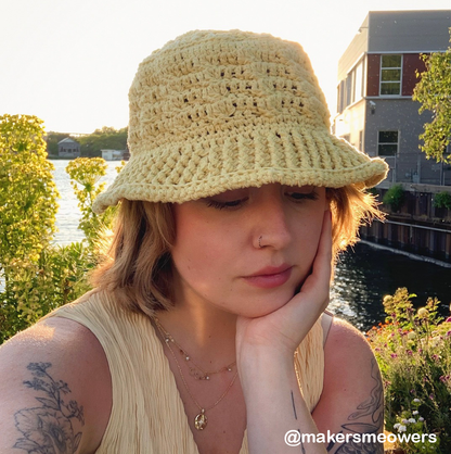 Firenze Bucket Hat // Crochet pattern