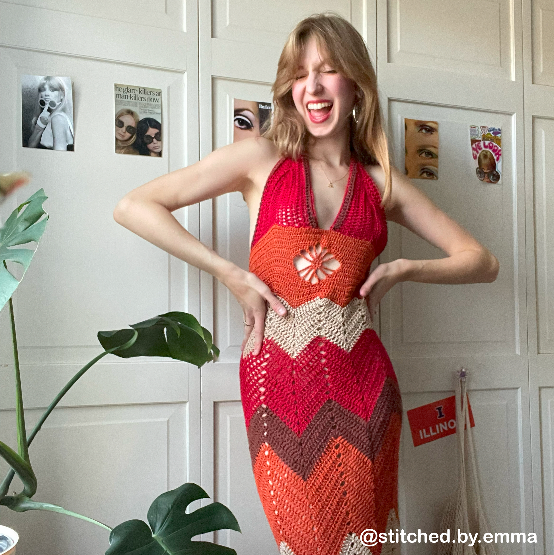The 70s dress // Crochet pattern The Polisher Project The 70s dress // Crochet pattern The Polisher Project
