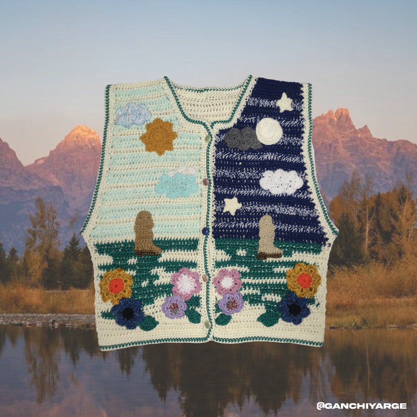 Sticker Vest // Crochet pattern